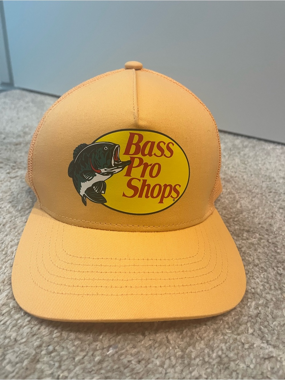 Bass Pro Shops Fishing Trucker Hat peach